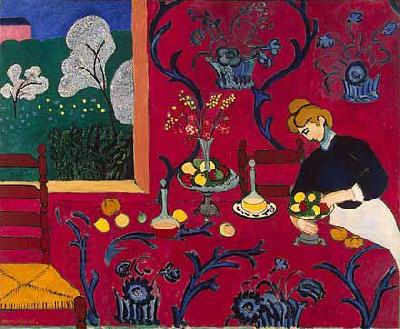 Henri Matisse The Dessert: Harmony in Red